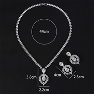 Picture of Bulk Platinum Plated Copper or Brass 2 Piece Jewelry Set Wholesale Price