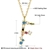 Picture of Nickel Free Gold Plated Colorful Pendant Necklace with Easy Return