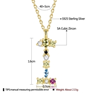 Picture of Fast Selling Colorful Monogram Pendant Necklace from Editor Picks