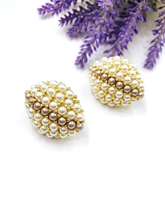 Show details for Unusual Party Gold Plated Clip On Earrings