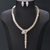 Picture of Great Cubic Zirconia Gold Plated 2 Piece Jewelry Set