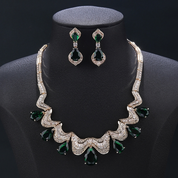Picture of Famous Cubic Zirconia Simple 2 Piece Jewelry Set
