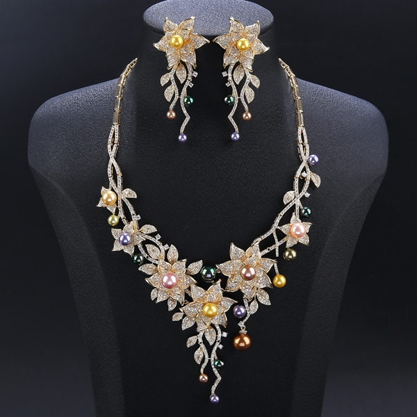 Picture of Party Gold Plated 2 Piece Jewelry Set As a Gift
