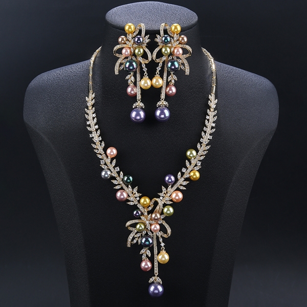 Picture of Simple Gold Plated 2 Piece Jewelry Set with Speedy Delivery
