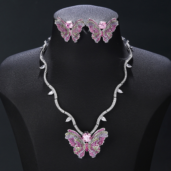 Picture of Bling Party Colorful 2 Piece Jewelry Set