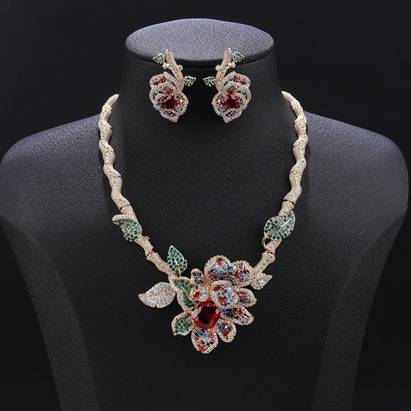 Picture of Pretty Cubic Zirconia Simple 2 Piece Jewelry Set
