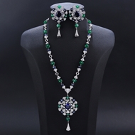 Show details for Brand New Colorful Party 2 Piece Jewelry Set in Flattering Style Show details for Brand New Colorful Party 2 Piece Jewelry Set in Flattering Style