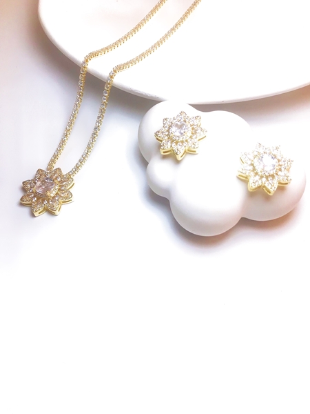 Picture of Fashion Cubic Zirconia Party 2 Piece Jewelry Set