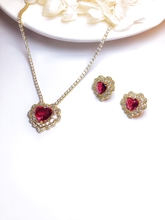 Show details for New Cubic Zirconia Colorful 2 Piece Jewelry Set