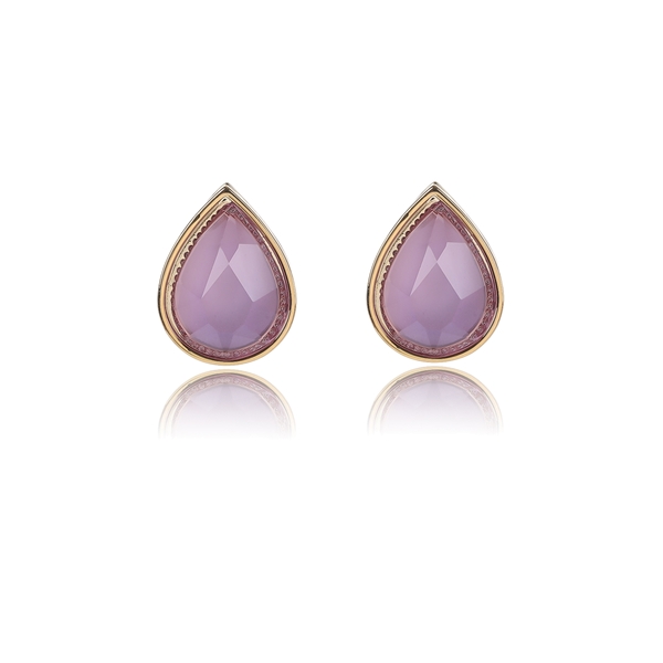 Picture of Good Quality Rhinestone Copper or Brass Big Stud Earrings