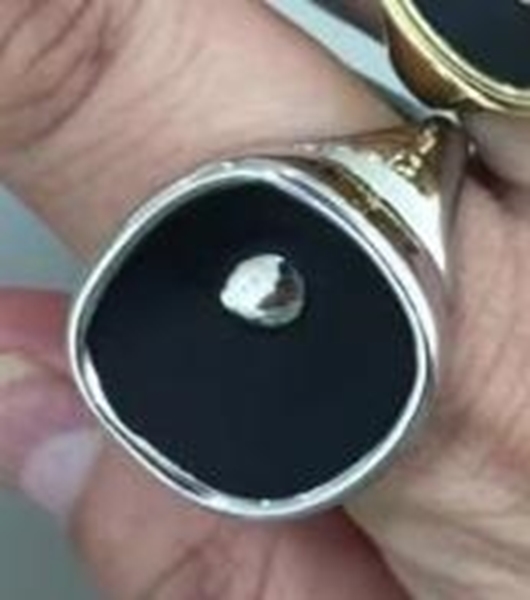 Picture of Nickel Free Colorful Gold Plated Cocktail Ring with No-Risk Refund