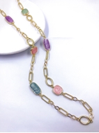 Show details for Classic Enamel Long Chain Necklace at Super Low Price