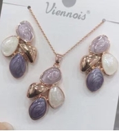 Show details for Wholesale Gold Plated Work 2 Piece Jewelry Set with No-Risk Return