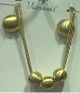 Show details for Work Gold Plated 2 Piece Jewelry Set with Beautiful Craftmanship