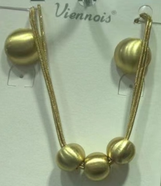 Picture of Work Gold Plated 2 Piece Jewelry Set with Beautiful Craftmanship