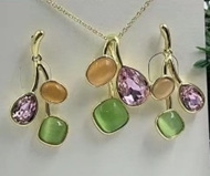 Show details for Hot Selling Colorful Work 2 Piece Jewelry Set from Top Designer