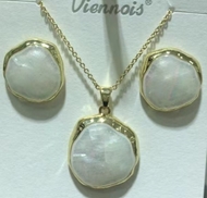 Show details for Beautiful Opal Simple 2 Piece Jewelry Set