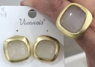 Show details for Simple Gold Plated 2 Piece Jewelry Set at Unbeatable Price